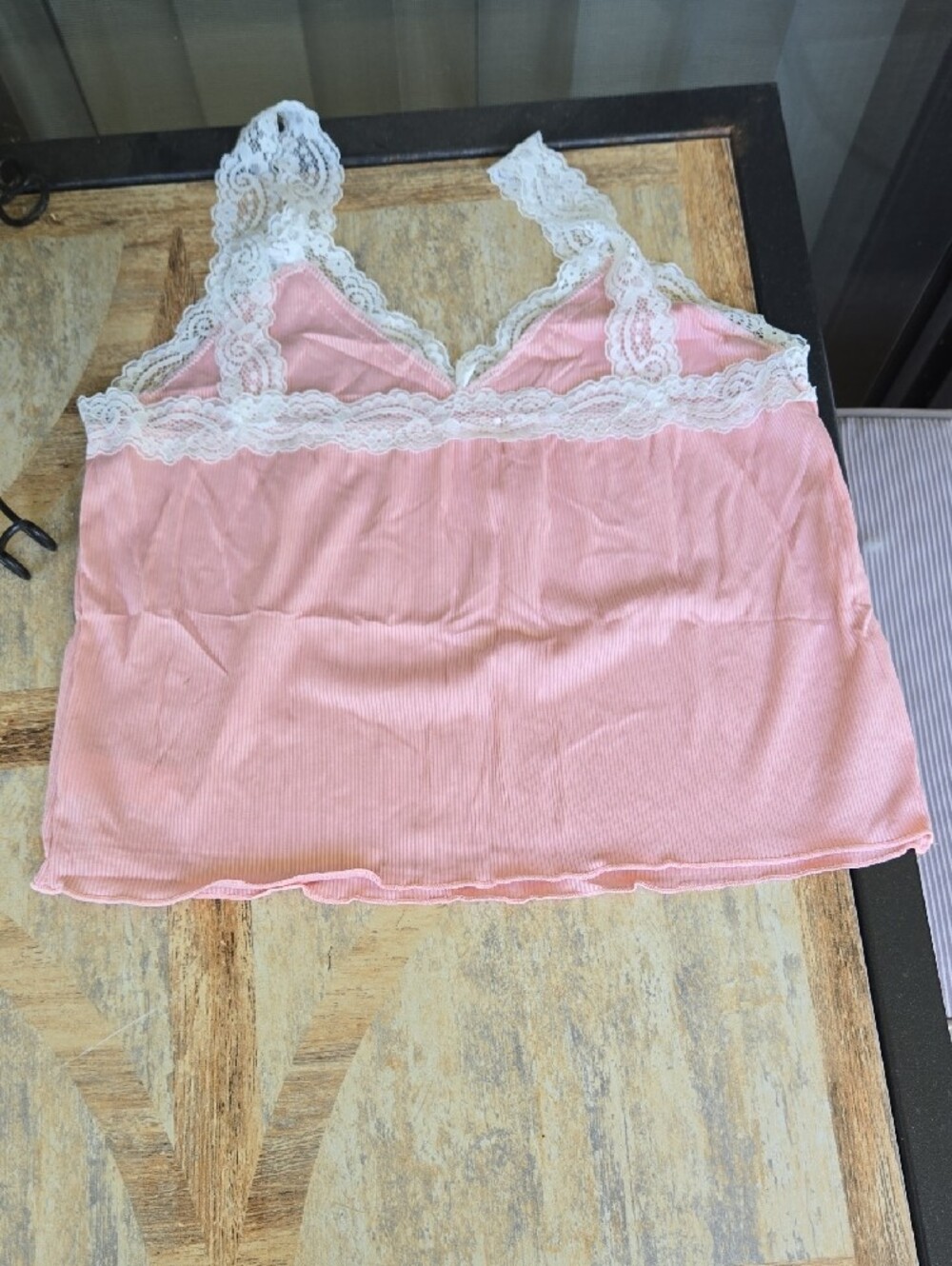 Pink Lace-Trim Cami & Floral White Shorts Sleep Set - Picture 5 of 15